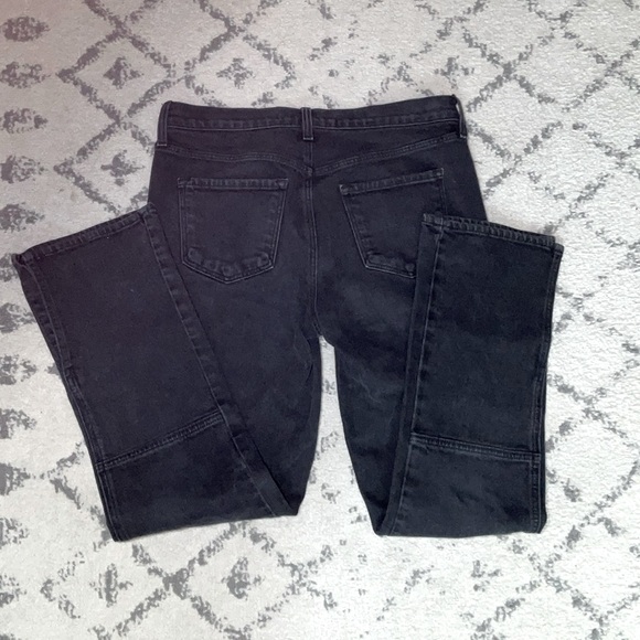 NWOT J Brand Mid Rise Straight Split Hem Jeans, Undercover Black. 27 - Picture 6 of 11